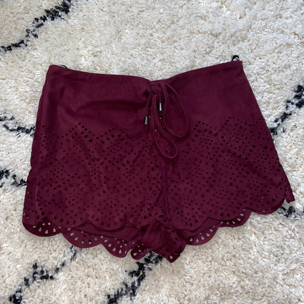 Maroon shorts